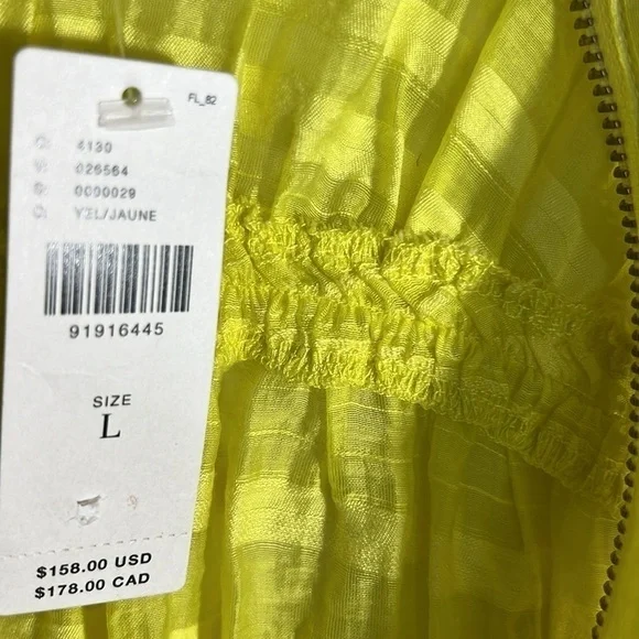 Anthropologie women’s dress sz L Long-Sleeve Zip-Front Mini boho NWT oversized - Picture 9 of 10